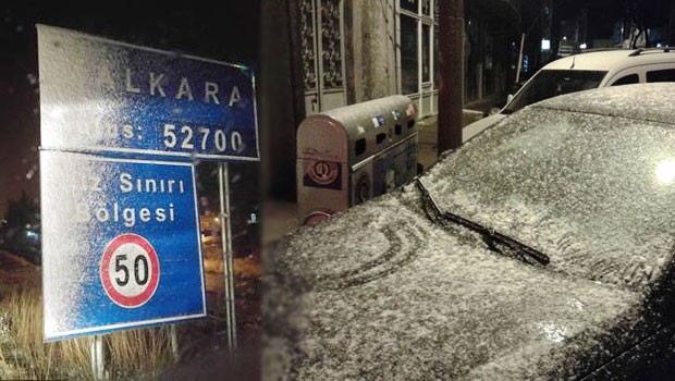 Malkara’da kar yağışı başladı İstanbul alarmda