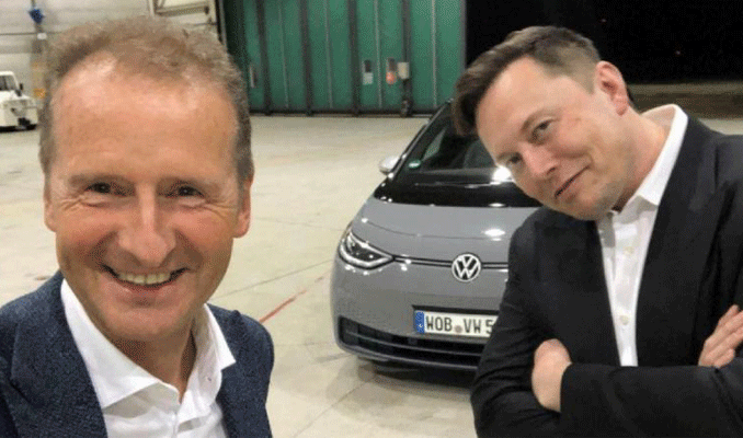 Elektrikli otomobilin imparatoru Musk, bu sefer Volkswagen’e bindi