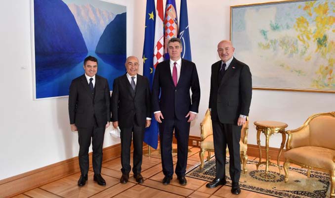 Hırvatistan Başkanı ile görüşen Şahenk, kaldığı yerden devam edecek