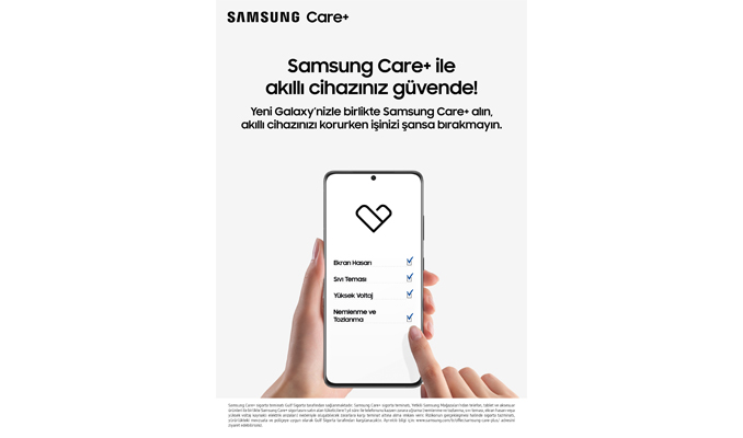 Samsung Care+ sigorta paketleri şimdi Türkiye’de!