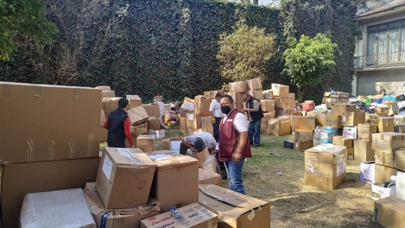 Meksika, 140 ton yardım malzemesi yolladı