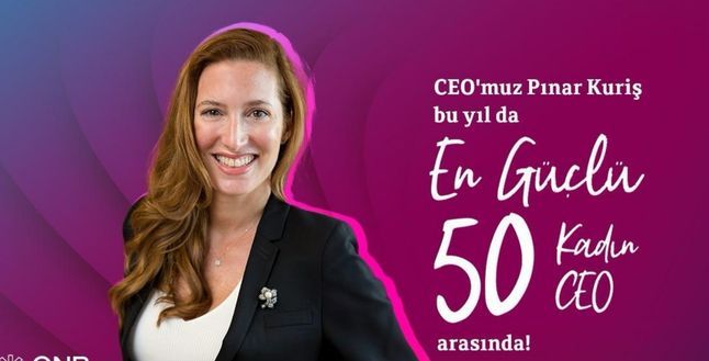 Pınar Kuriş, 6. Kez “En Güçlü 50 Kadın CEO” listesinde