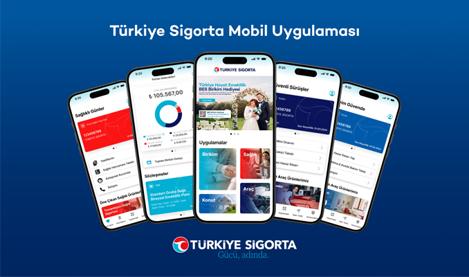 Türkiye Sigorta mobil uygulaması 4.8 milyon kez indirildi
