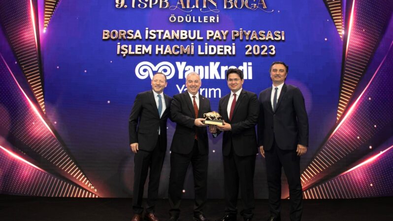 Yapı Kredi Yatırım, 9. TSPB Altın Boğa Ödülleri’nde üç alanda liderlik ödülü kazandı